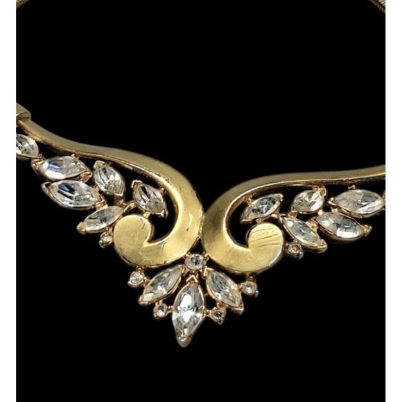 Crown Trifari Alfred Philippe Choker Necklace Patent Pend Book Piece Estate 16" - Picture 16 of 16